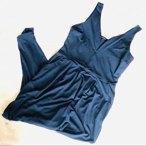 Ambiance Navy Jumpsuit/Romper SZ L